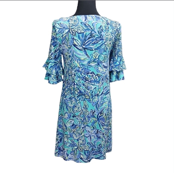 Lilly Pulitzer Lula Dress Bennet Blue - Picture 4 of 8